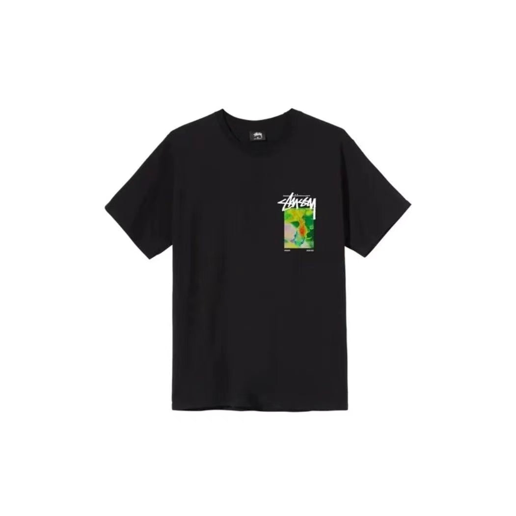 STUSSY STONEHENGE PRINT TEE BLACK