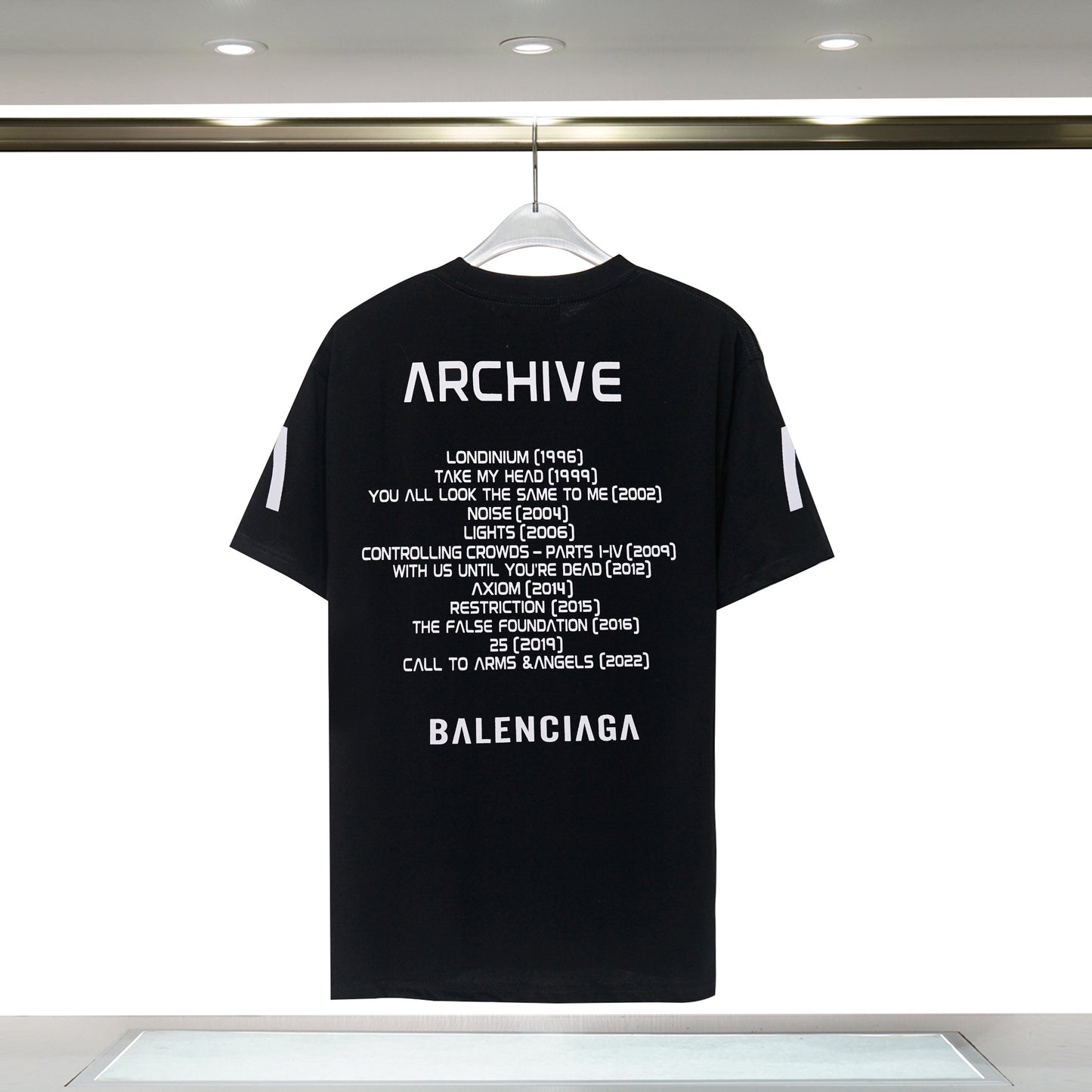 Balenciga logo tee xh9088 black