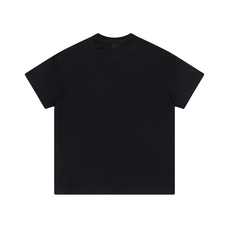AMI Paris France Logo Tee Black