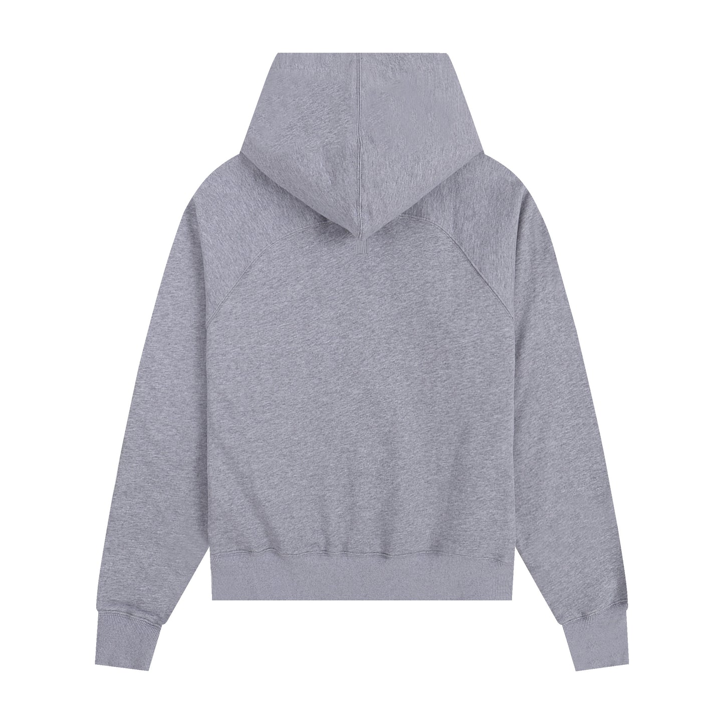 AMI Classic Zipper Logo Hooded Sweater Grey