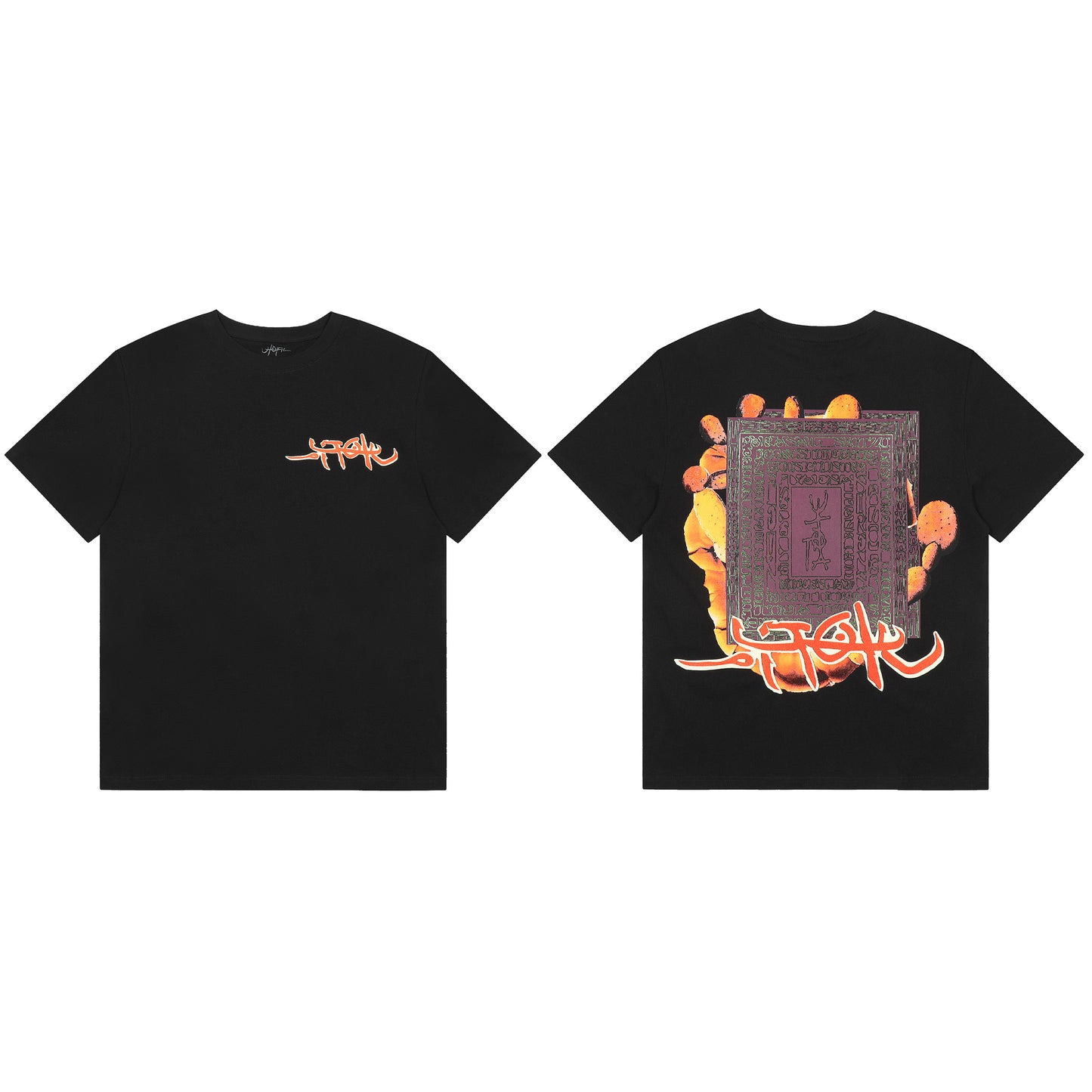 Travis Scott Cactus Print T shirt Black