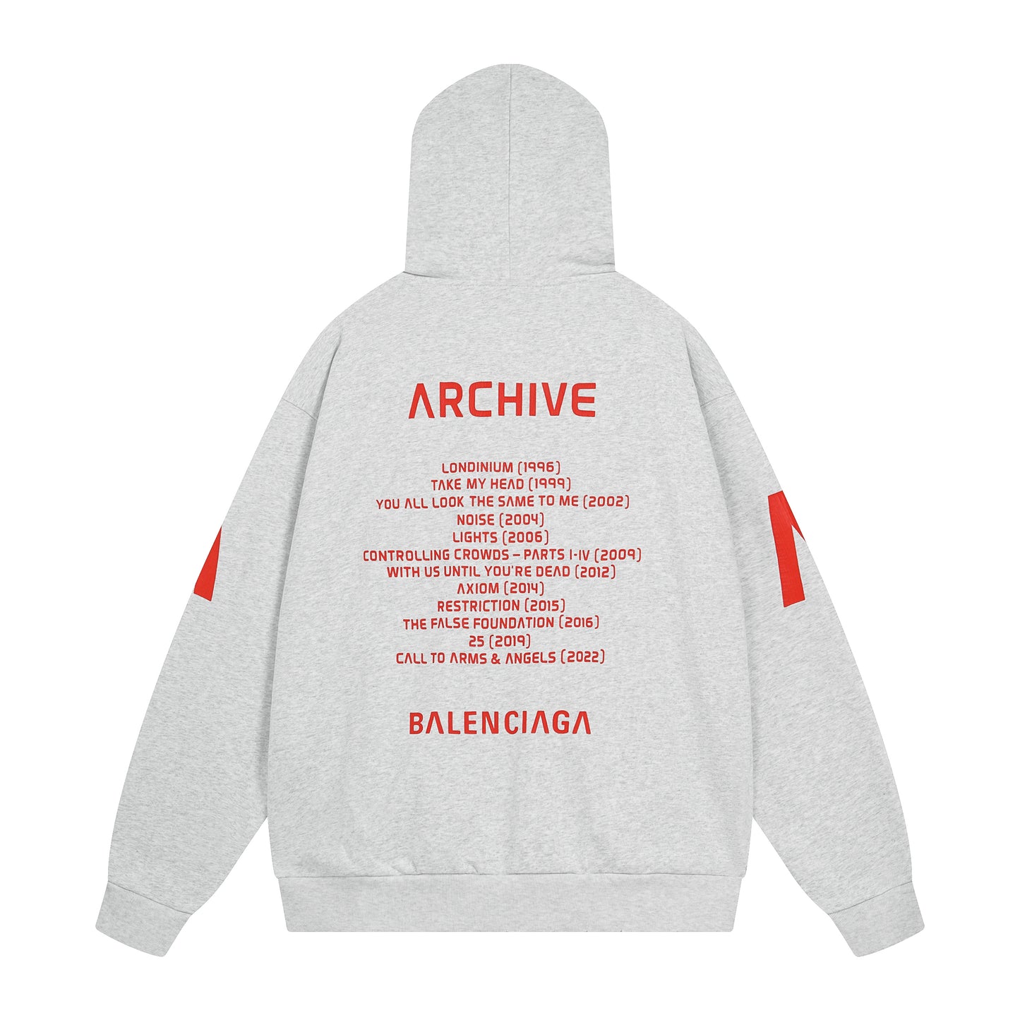 Balenciga logo hoodie BL238808 white