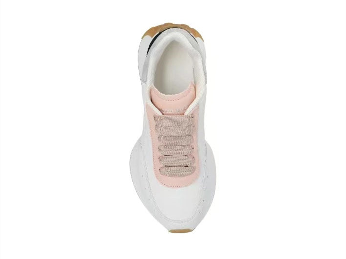 Alexander Mcqueen Women's Sprint Runner in White/blush