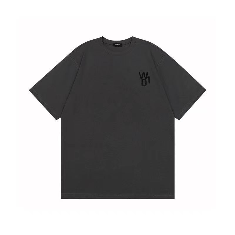 WE11DONE 2021 New Reflection Flocking Luminous Bear Tee Grey