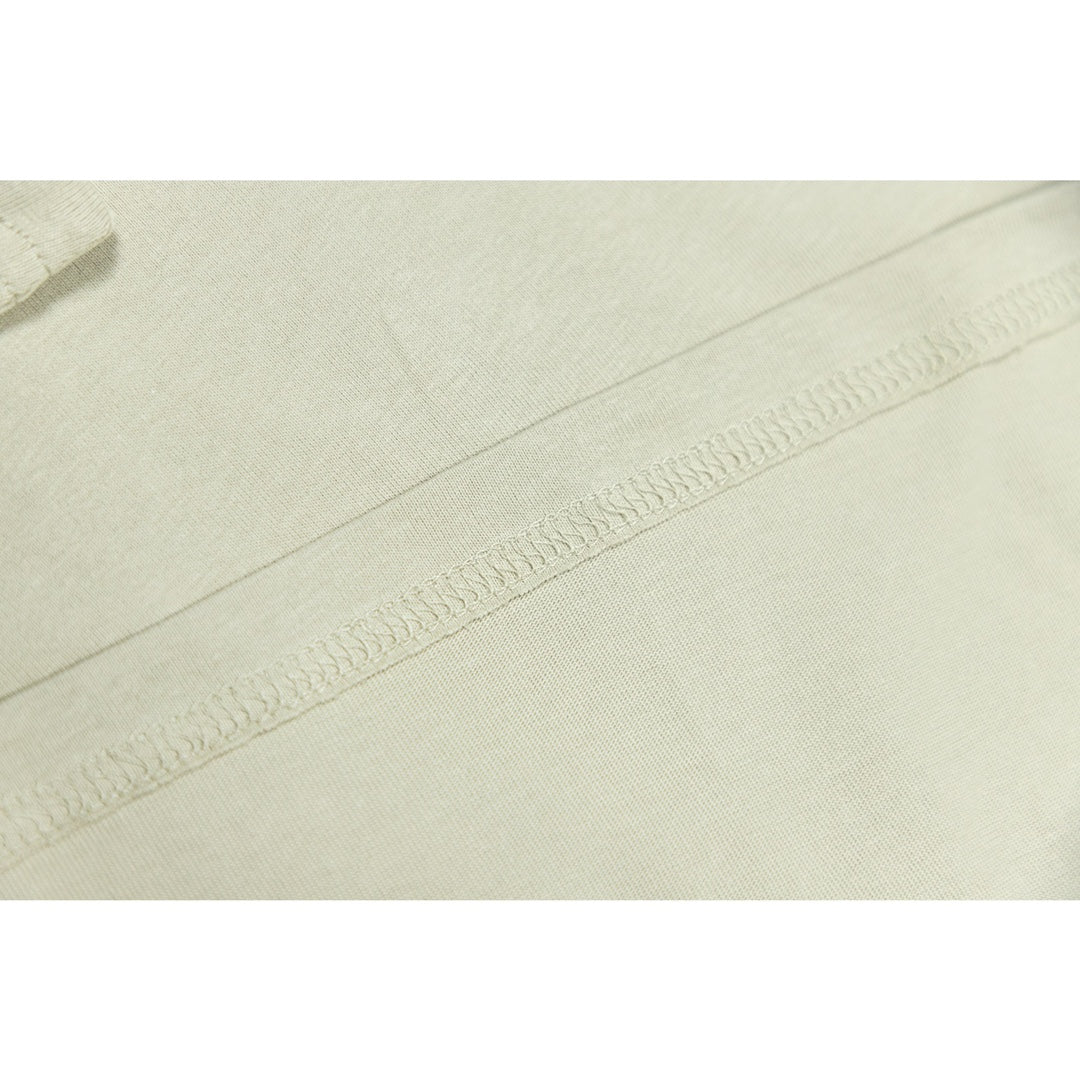 Stone Island Logo Tee In Cream