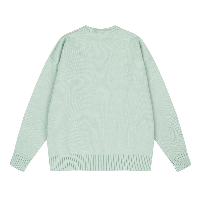 AMI Logo Crewneck Hoodie Mint Green