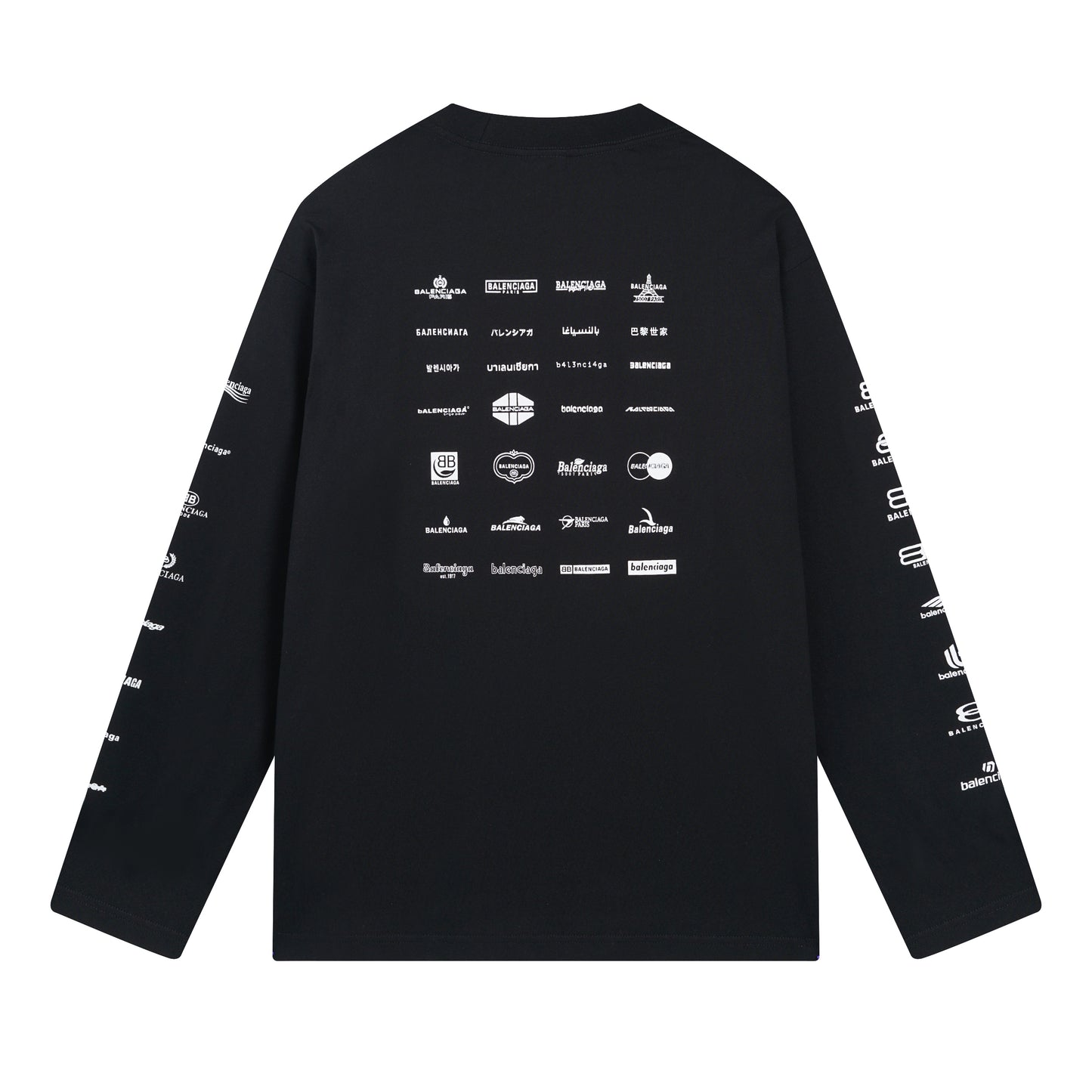 Balenciga logo tee BL225005 black