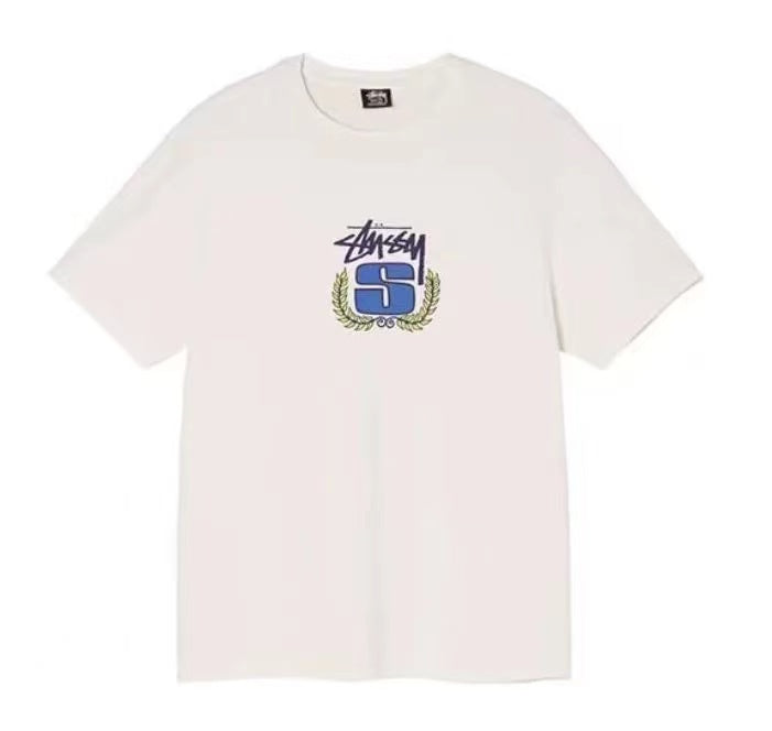 STUSSY BADGE TEE WHITE