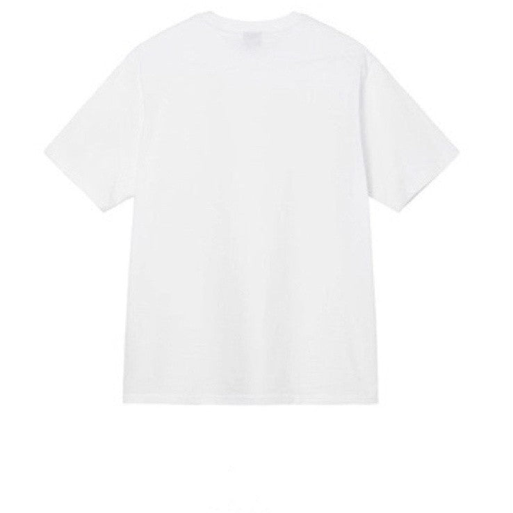STUSSY NO.4 LOGO TEE WHITE