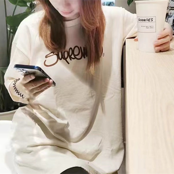 Supreme Handstyle Tee Cream