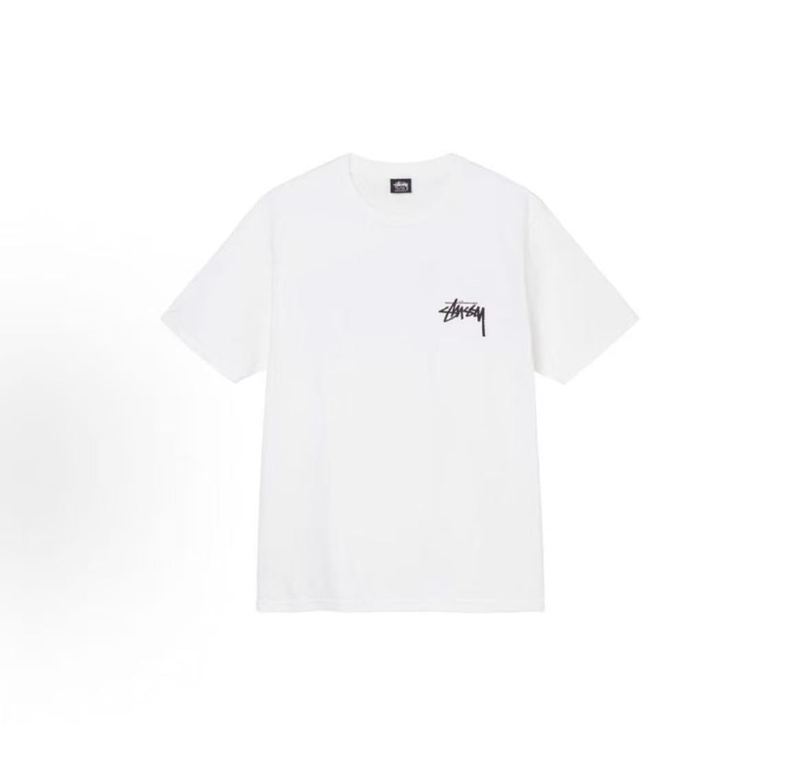 Stussy × OUR LEGACY Collection - Color-matching Letter Logo Short-Sleeved American Retro T-Shirt (Same Style for Both Men and Women)