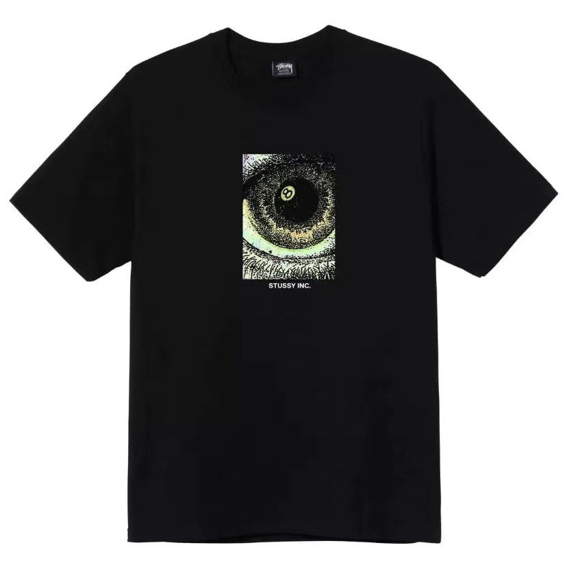STUSSY EYE PRINT TEE BLACK