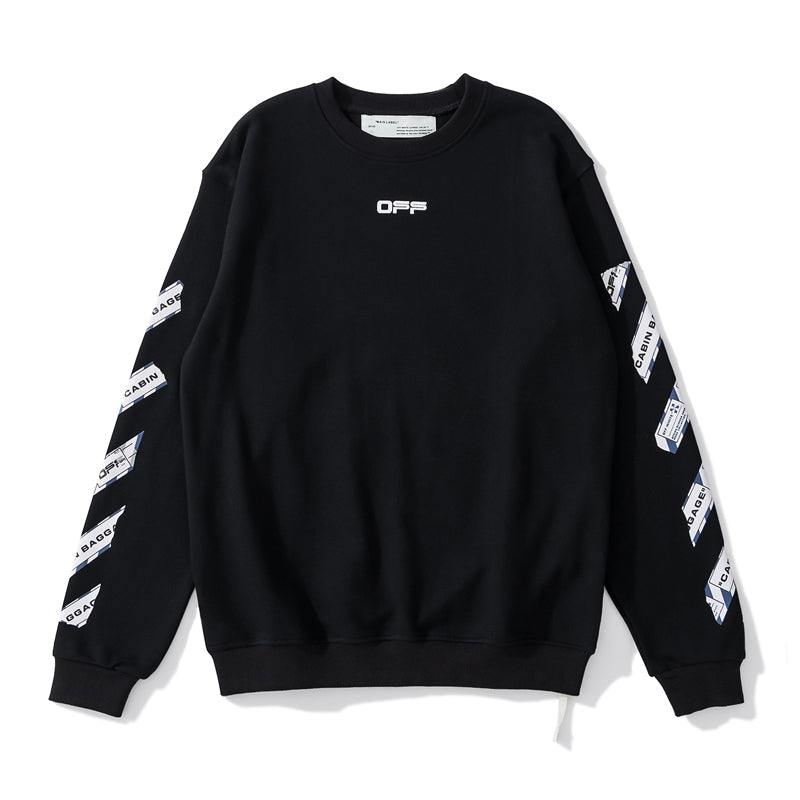 Off-White 829 arrow print hoodie black