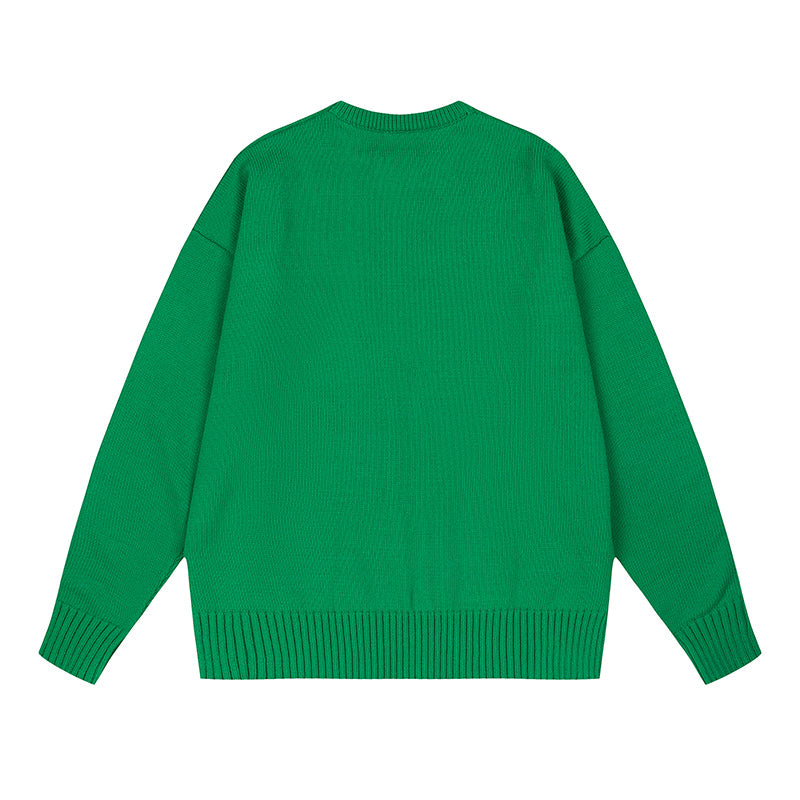 AMI Logo Crewneck Hoodie Dark Green