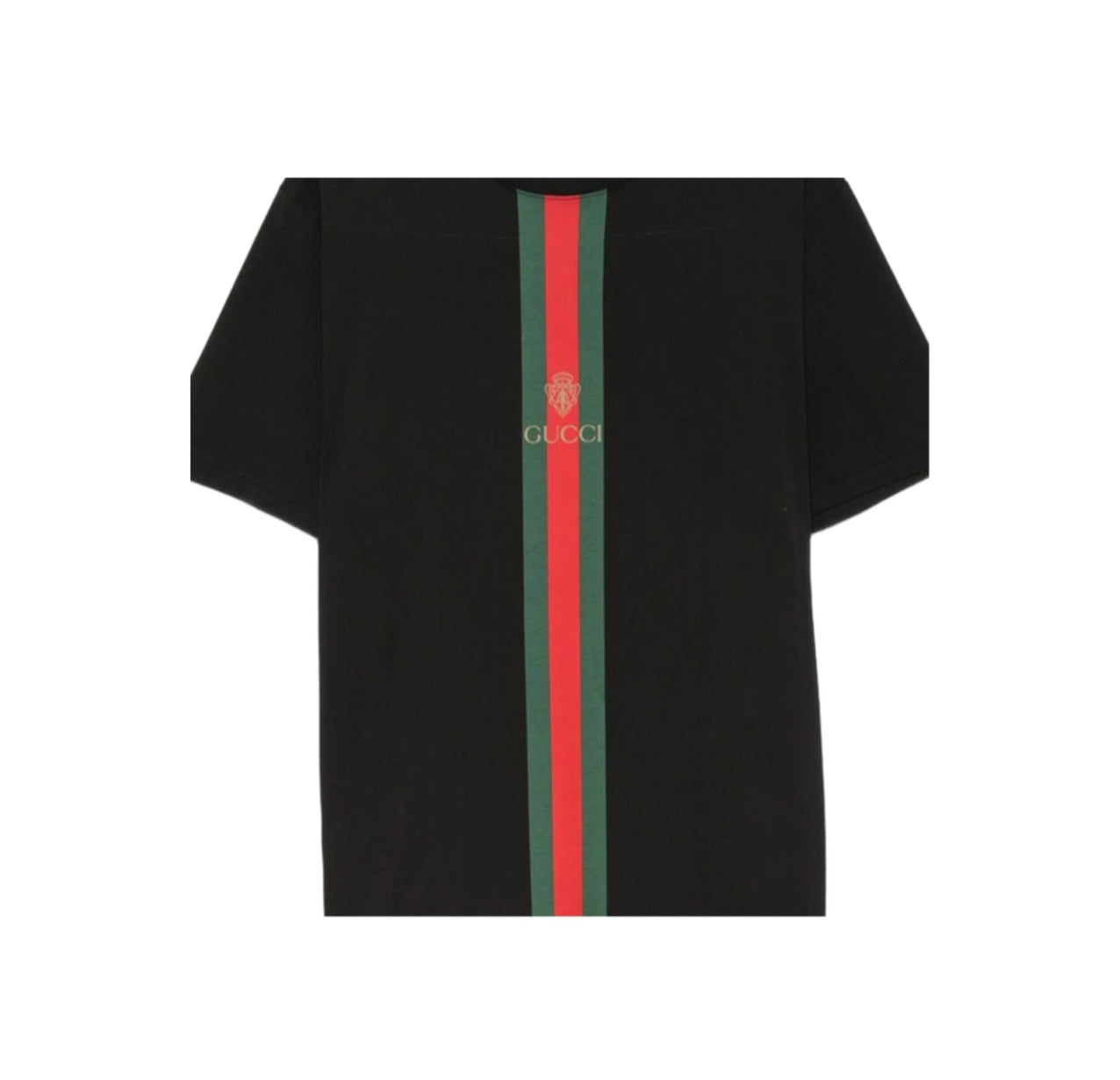 Gucci Generation Series Men's Short-Sleeve Crew-Neck T-Shirt with Logo and Web Stripe Detail