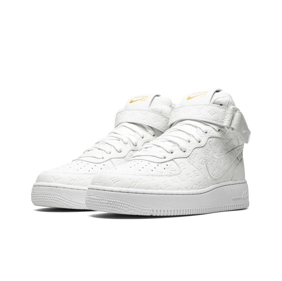 Louis Vuitton Nike Air Force 1 Mid By Virgil Abloh White