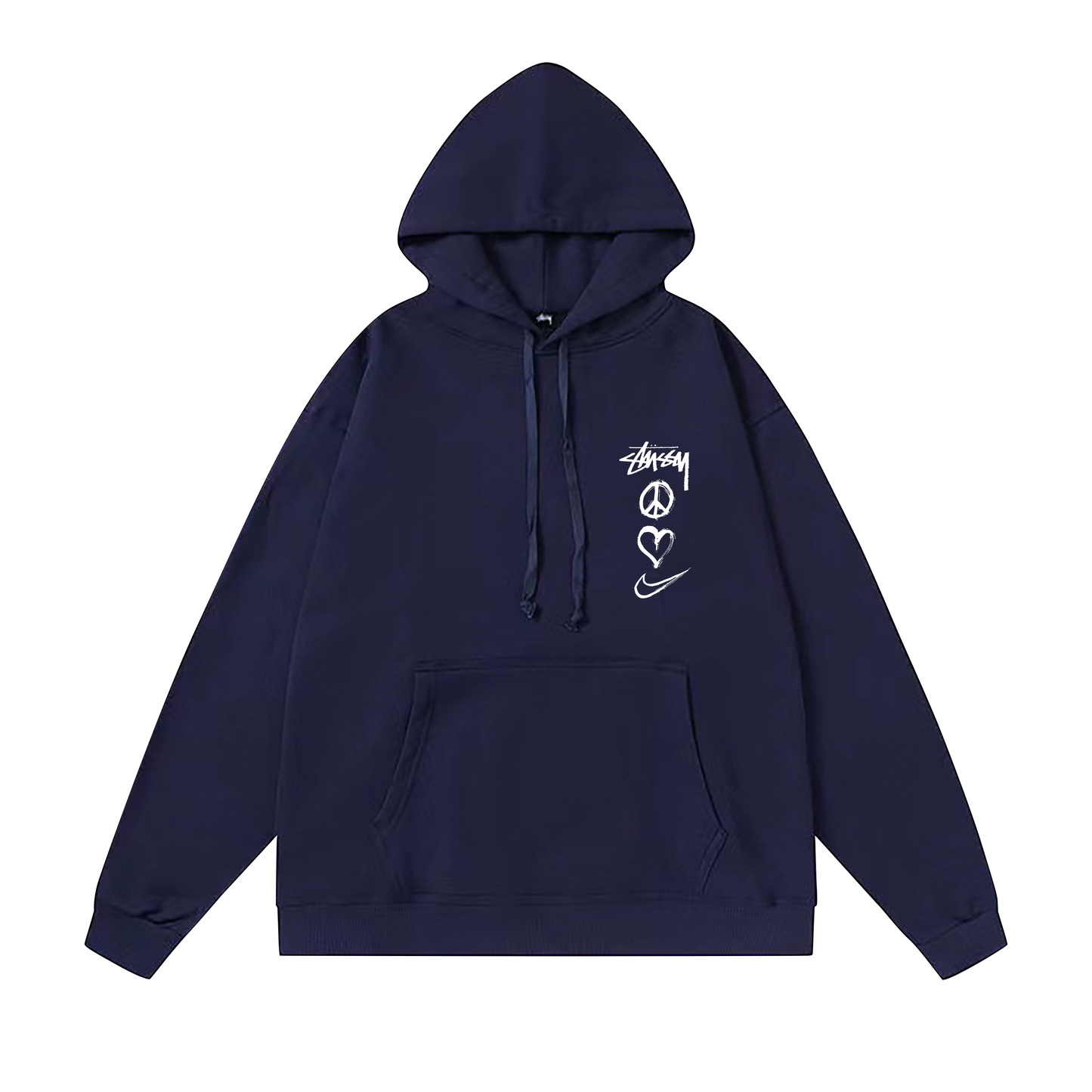STUSSY ×NIKE HOODIE NAVY