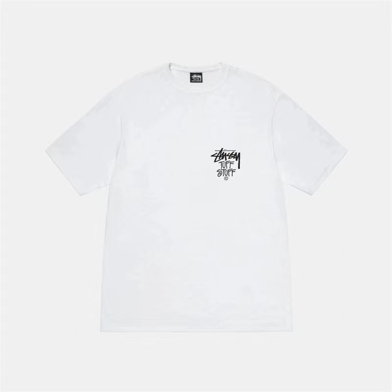 STUSSY FILE CLAMP TEE WHITE