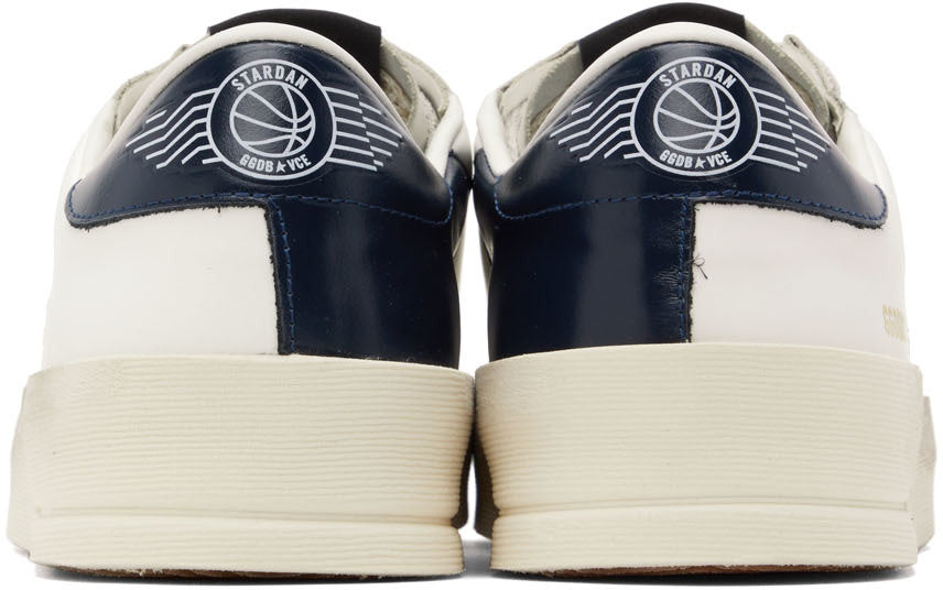 GOLDEN GOOSE حذاء سنيكرز Stardan أبيض وكحلي