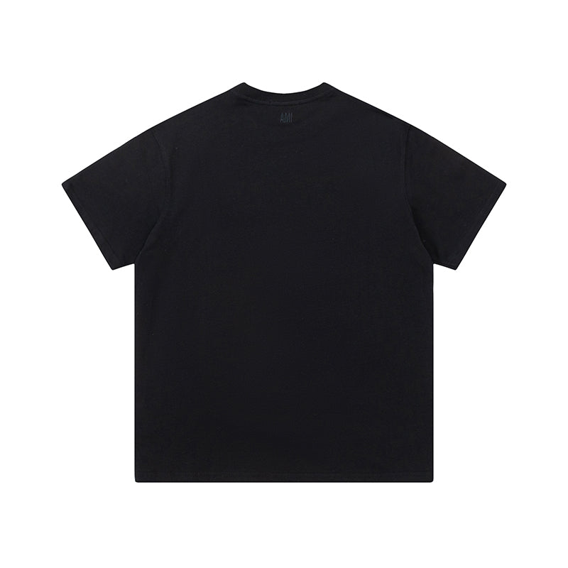 AMI Paris Print Tee Cream