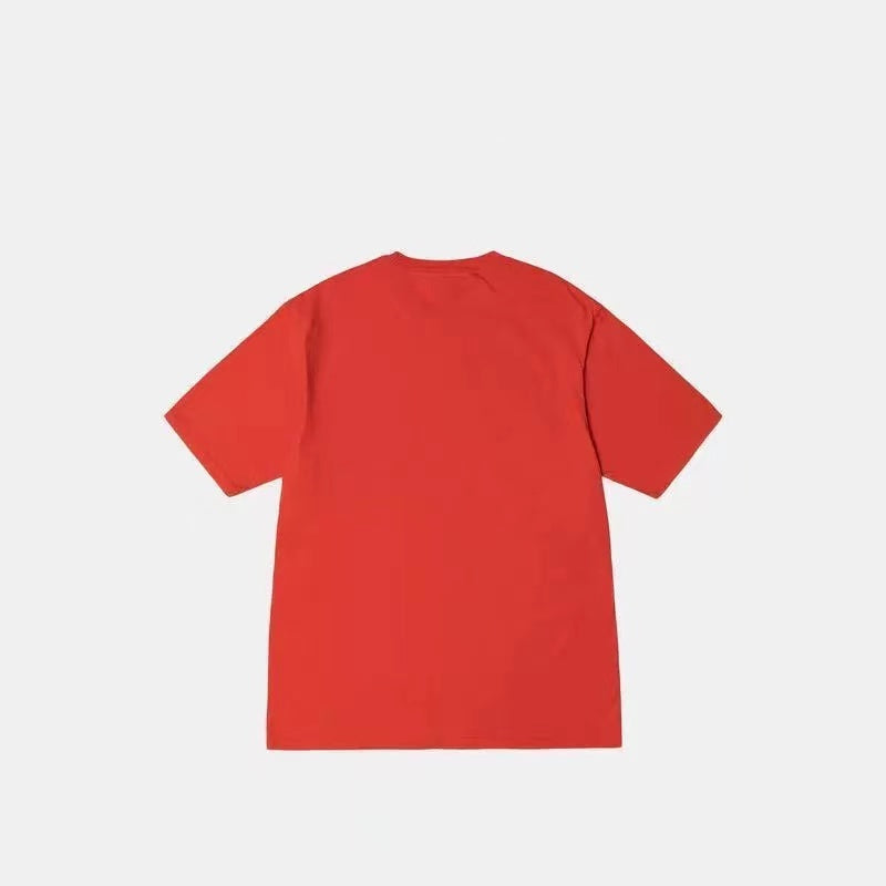STUSSY LOGO TEE RED