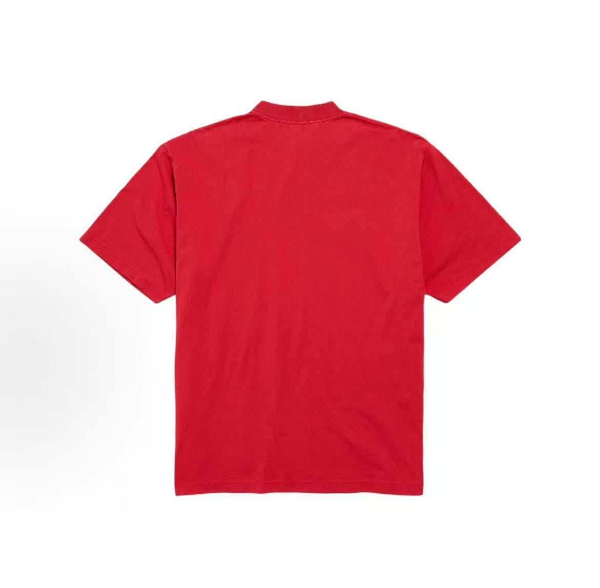 Balenciaga SS26 New Year Collection - Round-neck cotton letter-print short-sleeved T-shirt - Regular fit - Men's style
