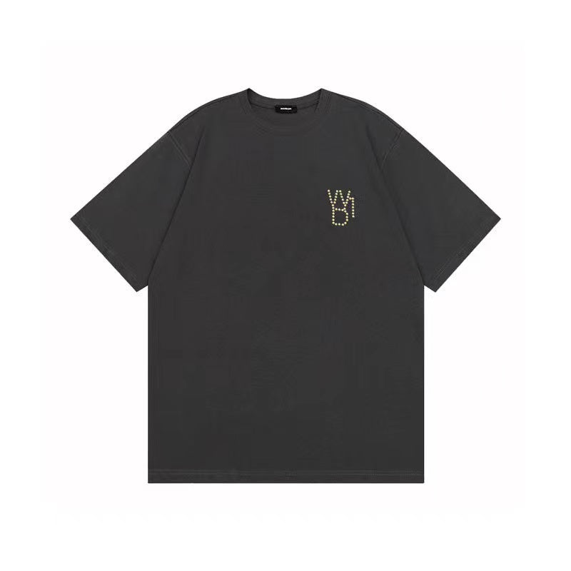 WE11DONE Vintage Pearl Tee Grey
