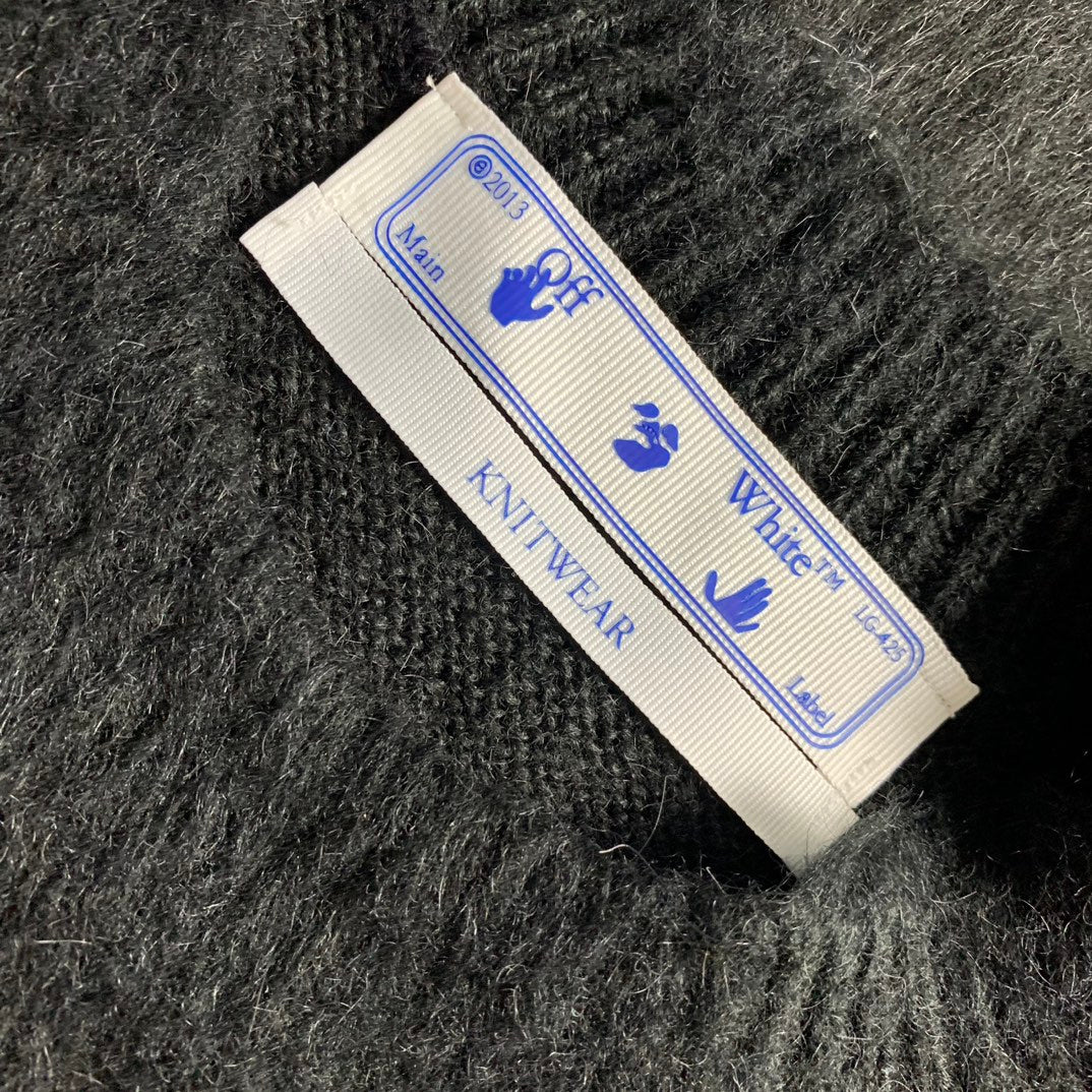 Off-White gradient arrow mohair hoodie