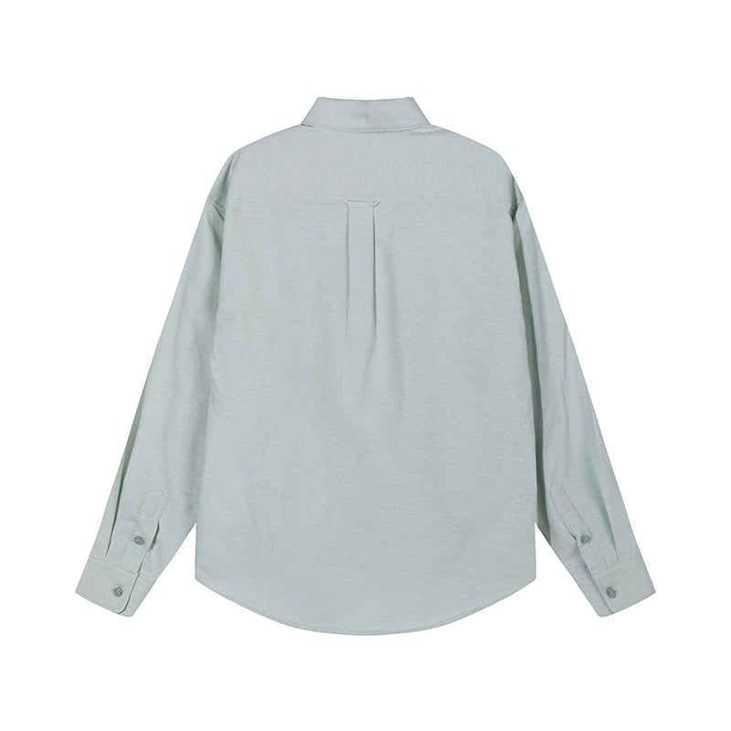 AMI Long Sleeve Logo Shirt Light Green