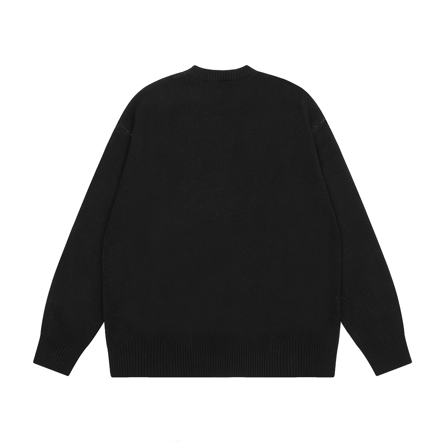 STUSSY DICE PRINT SWEATER BLACK