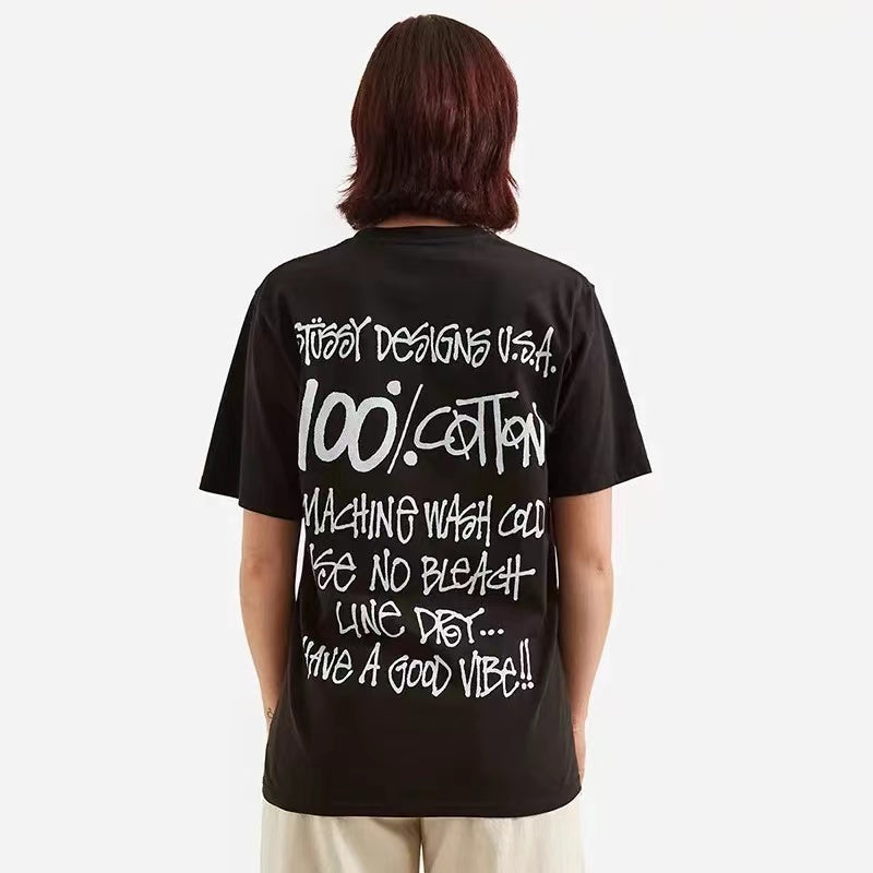 STUSSY 100% CREATIVE TEE BLACK