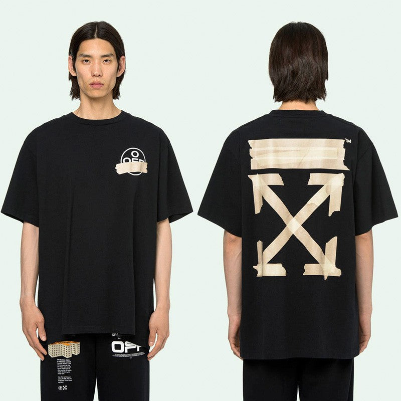 Off-White Tape Arrows Tee Black & Beige