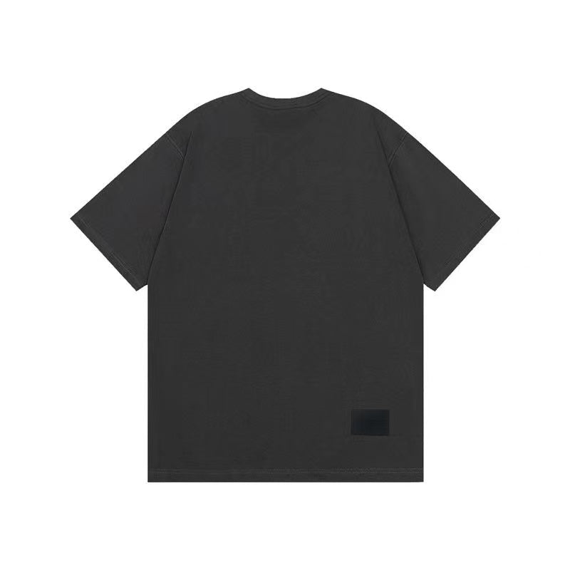 WE11DONE Old School Campus Logo Tee Grey
