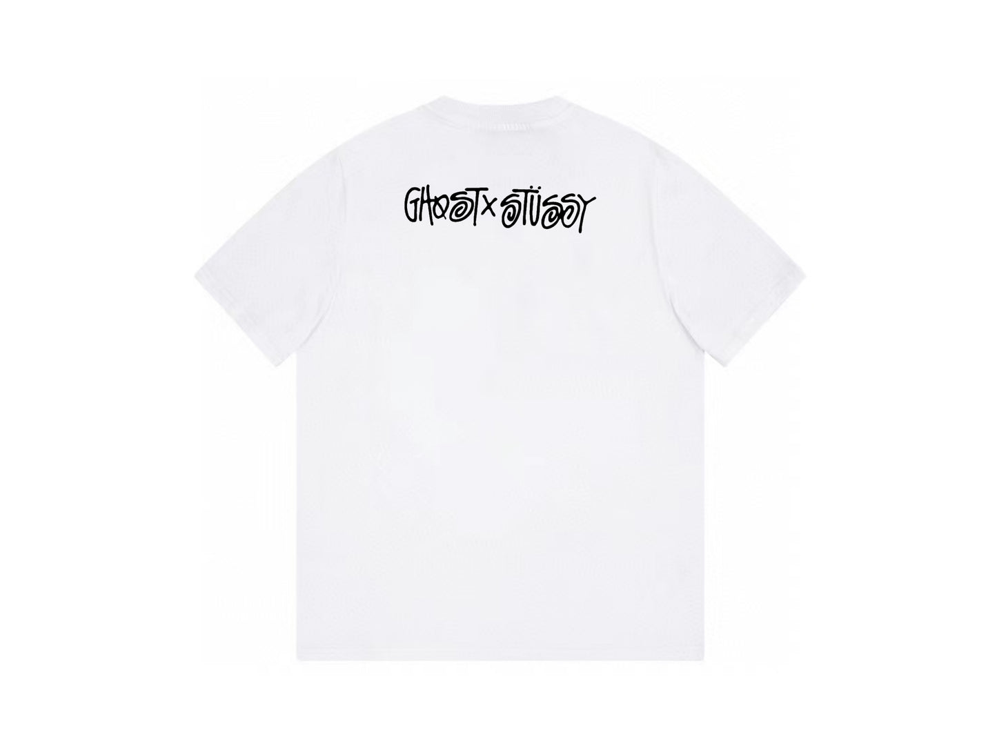 STUSSY CARTOON LOGO PRINT TEE WHITE