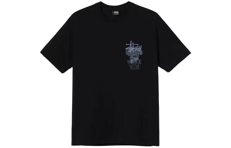 STUSSY RUINS PRINT TEE BLACK