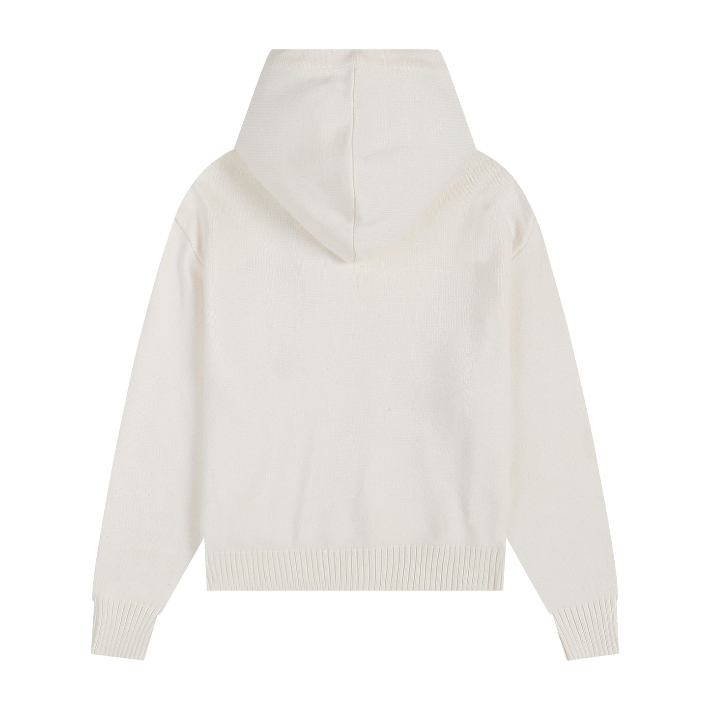 AMI Big Logo Hooded Sweater White