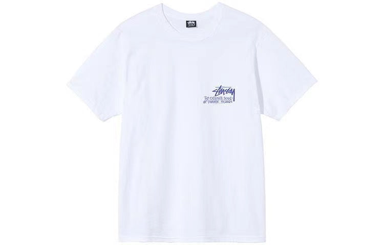 STUSSY FACE PRINT TEE WHITE