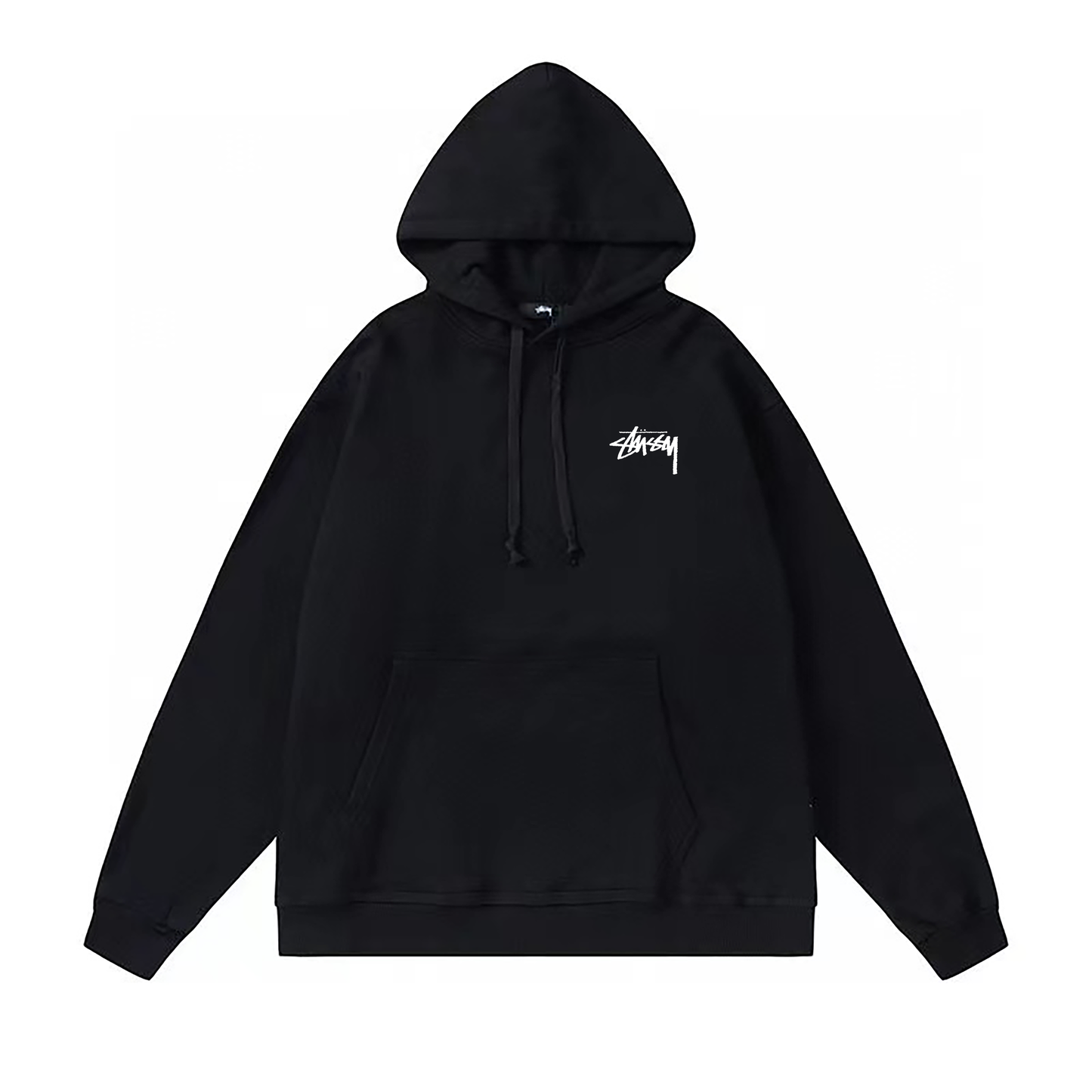 STUSSY BROKEN BALL 8 HOODIE BLACK