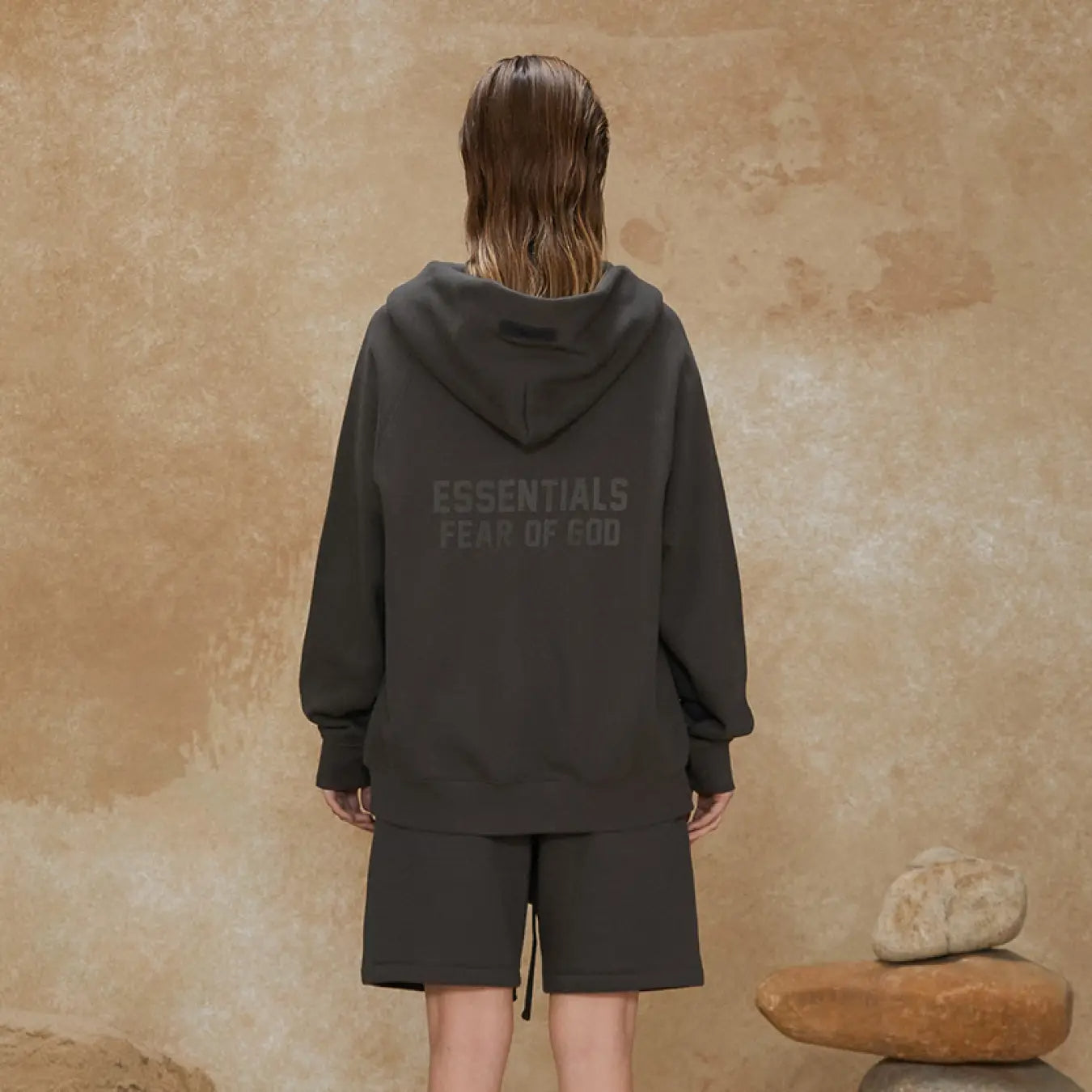 FOG FEAR OF GOD 22 double-line cardigan jacket ESSENTIALS casual loose hooded sweatshirt