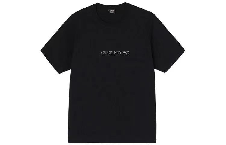STUSSY LOVE AND UNITY TEE BLACK