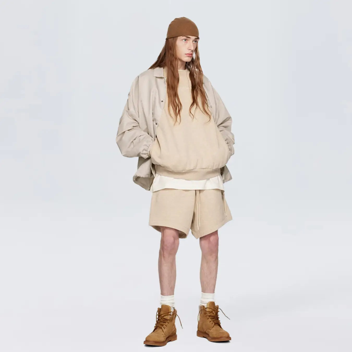 FOG FEAR OF GOD 23 Cloud Series Round Neck Sweater ESSENTIALS Casual Simple Top