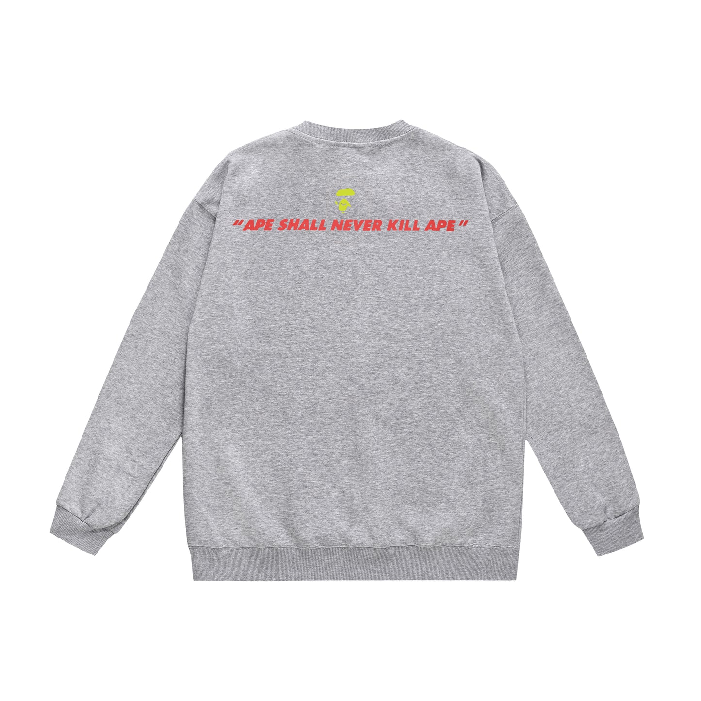 A Bathing Ape Back Camouflage Logo Print Hoodie Grey