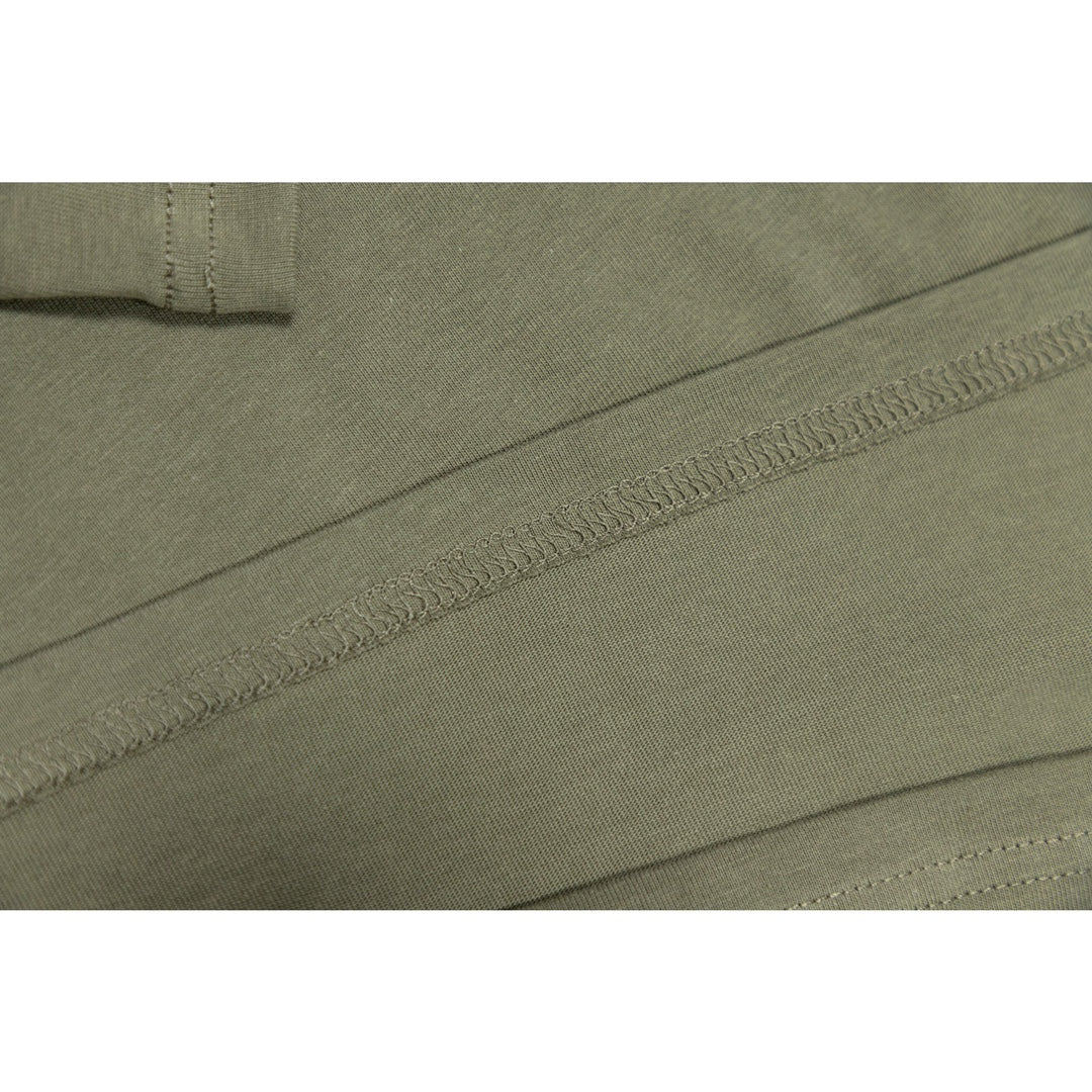 Stone Island Logo Tee In Army Green