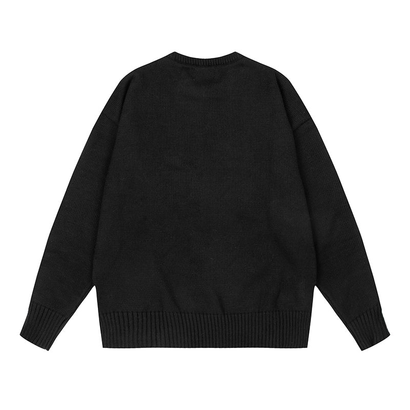 AMI Logo Crewneck Hoodie Black