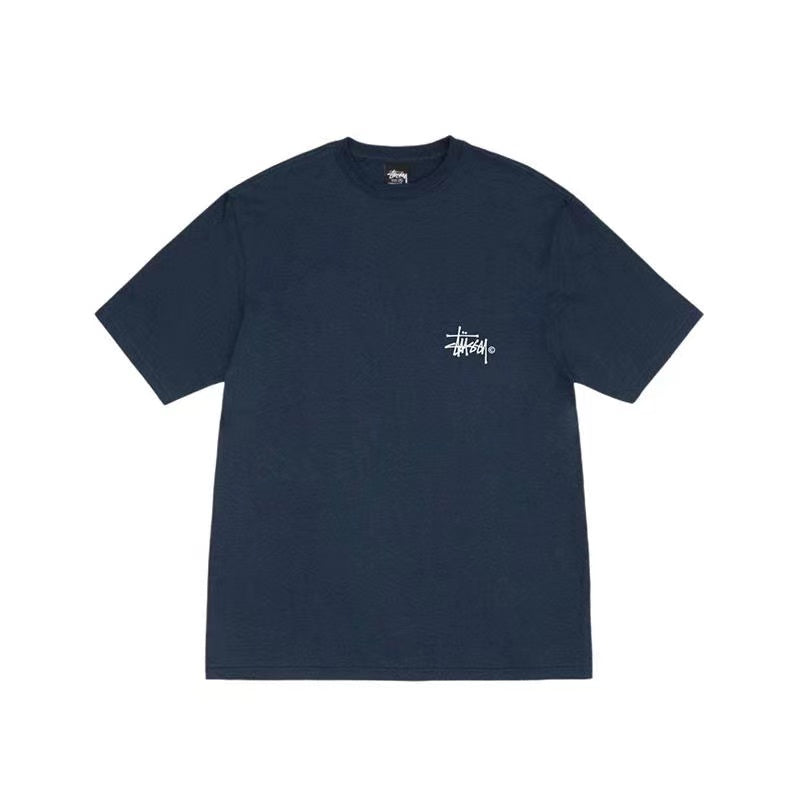 STUSSY COW PRINT TEE NAVY