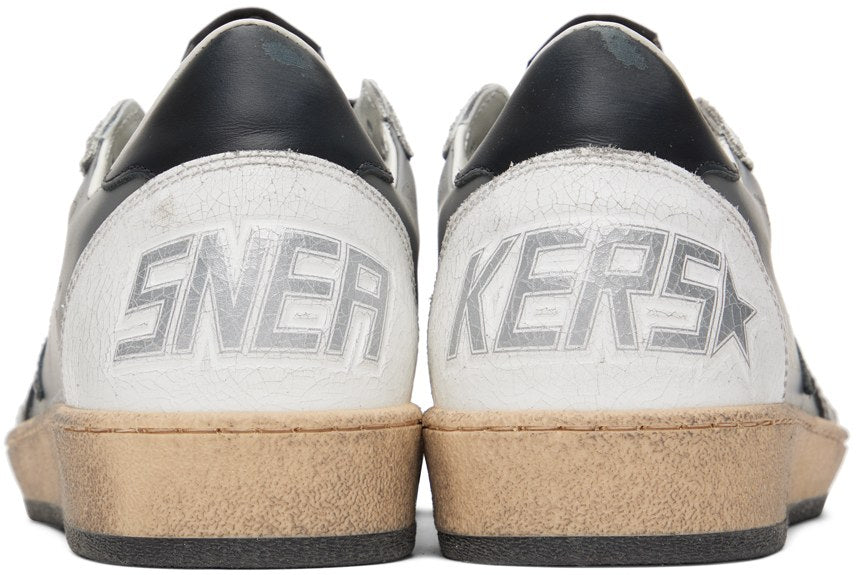 GOLDEN GOOSE حذاء سنيكرز Ball Star رمادي وأبيض
