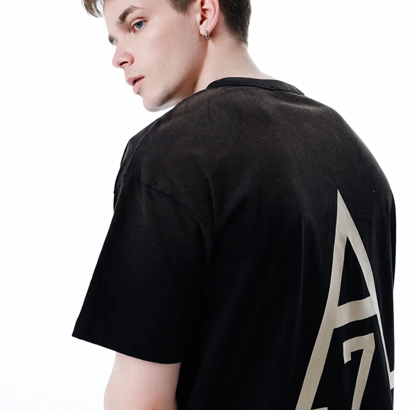 FOG FEAR OF GOD Season 7 main line letter printed loose T-shirt black