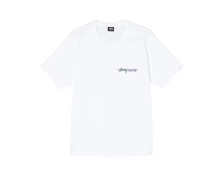 STUSSY MUSICAL NOTES TEE WHITE