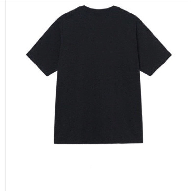 STUSSY BIG DOUBLE S LOGO TEE BLACK