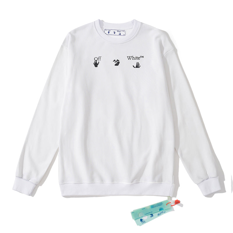 Off-White arrow dissolve hoodie white/blue